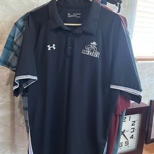 Men’s Black NMSU NM STATE Under Armour Polo